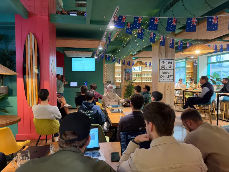 People at a No Lazy People event